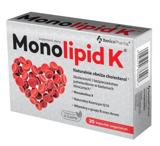 Капсулы, поддерживающие нормальный уровень холестерина Monolipid K Kapsułki Roślinne, 30 шт