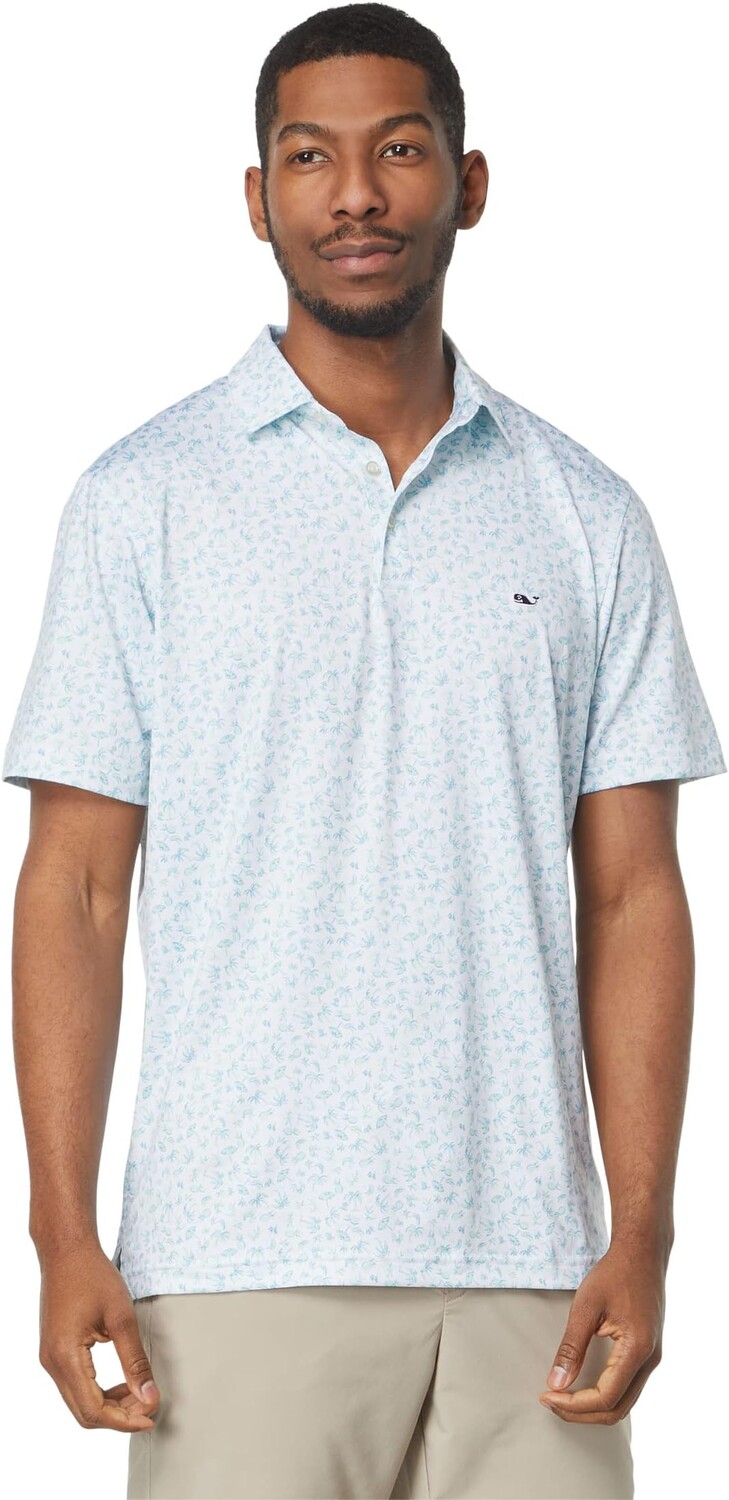 

Рубашка-поло Printed Sankaty Polo Vineyard Vines, цвет Harbour Crystal Blue