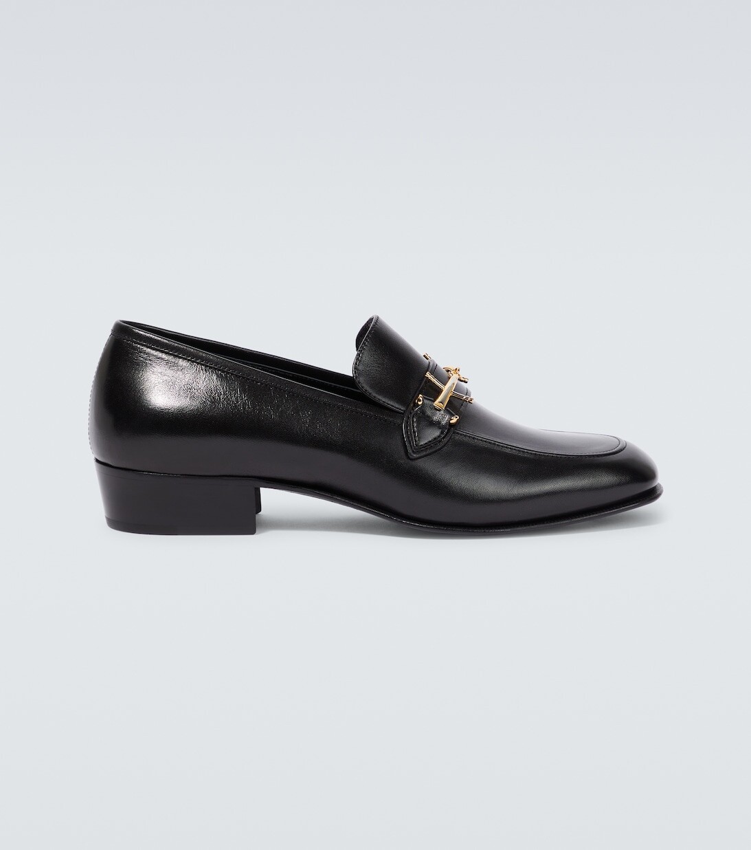 

Кожаные лоферы Solferino Saint Laurent, черный