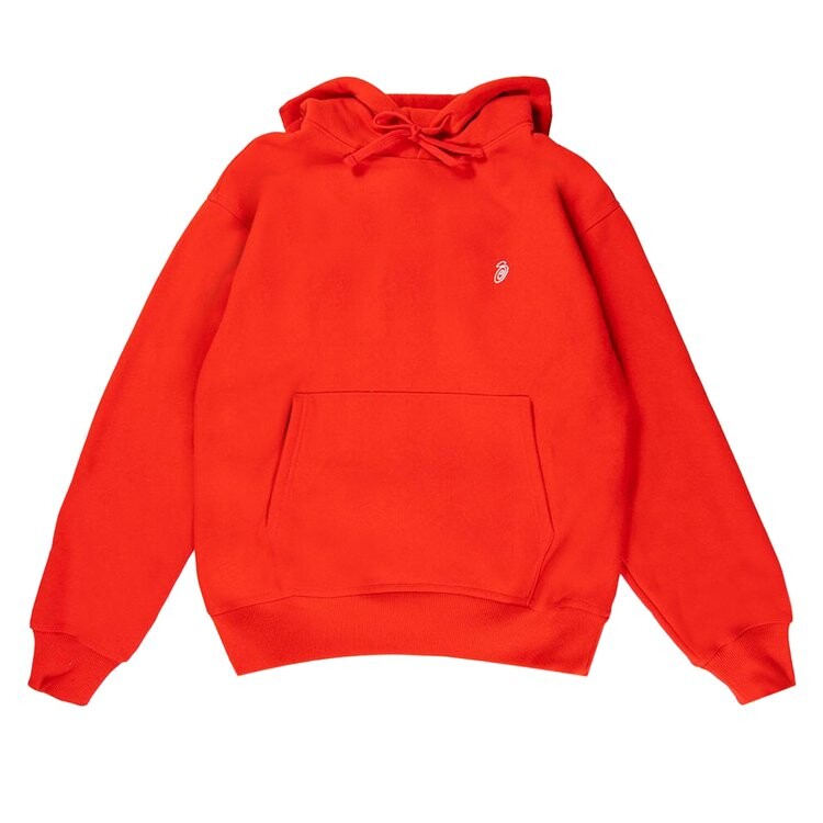 

Худи Stussy Swirl Appliqué Hoodie, красный