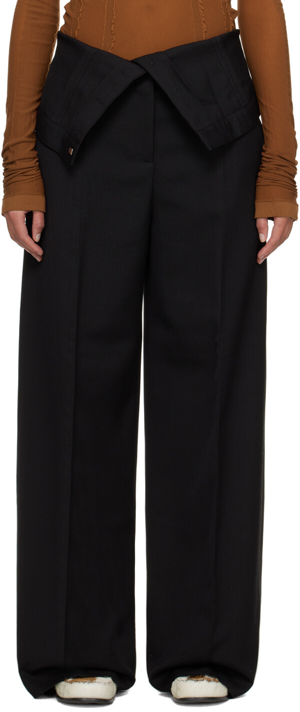 

Черные строгие брюки Acne Studios, цвет 900 Black