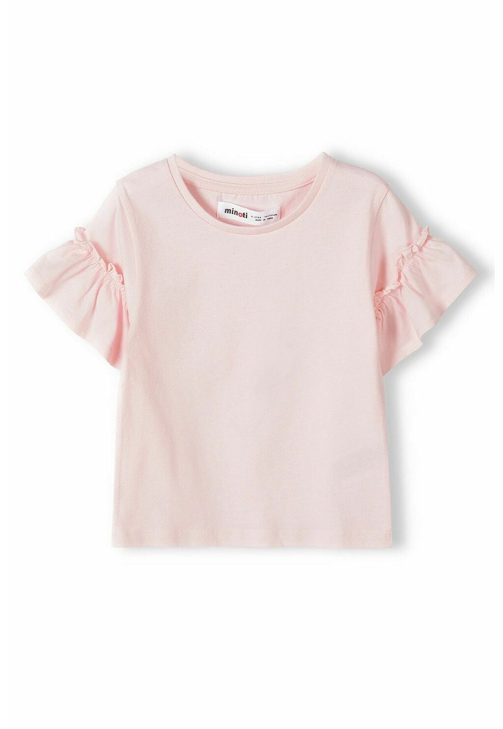 

Футболка базовая FRILLED SLEEVES MINOTI, цвет pink