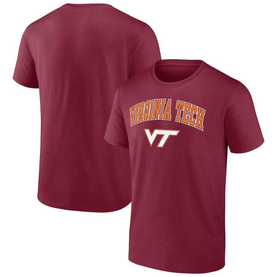 

Футболка с коротким рукавом Fanatics Branded Virginia Tech Hokies, бордовый