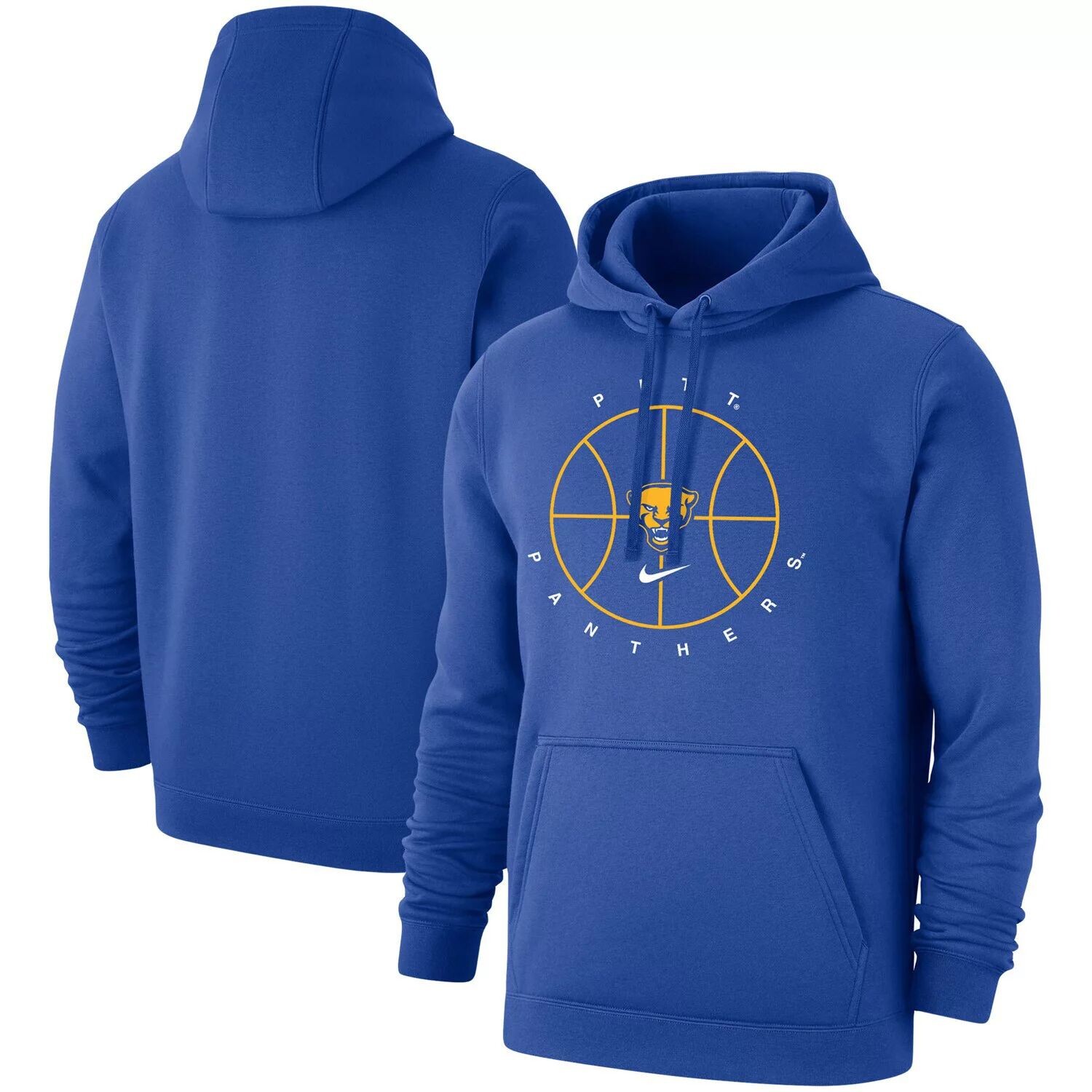 

Мужской флисовый пуловер с капюшоном Royal Pitt Panthers Basketball Icon Club Nike