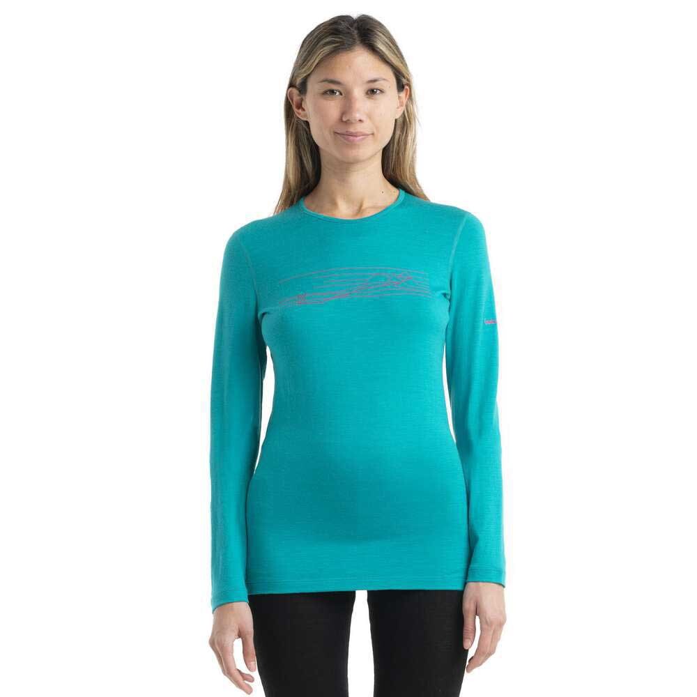 

Футболка с длинным рукавом Icebreaker Central Classic Merino, синий