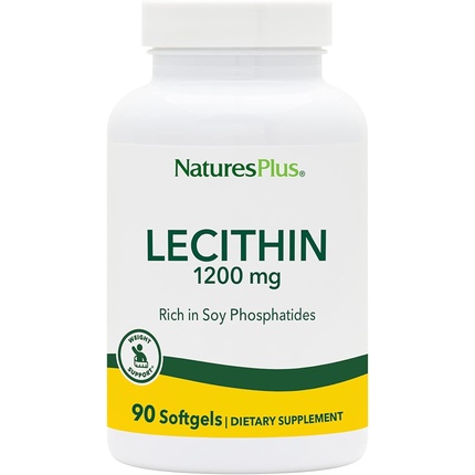 NaturesPlus Лецитин 1200 мг, 90 мягких таблеток Nature's Plus naturesplus лецитин 1200 мг 90 капсул