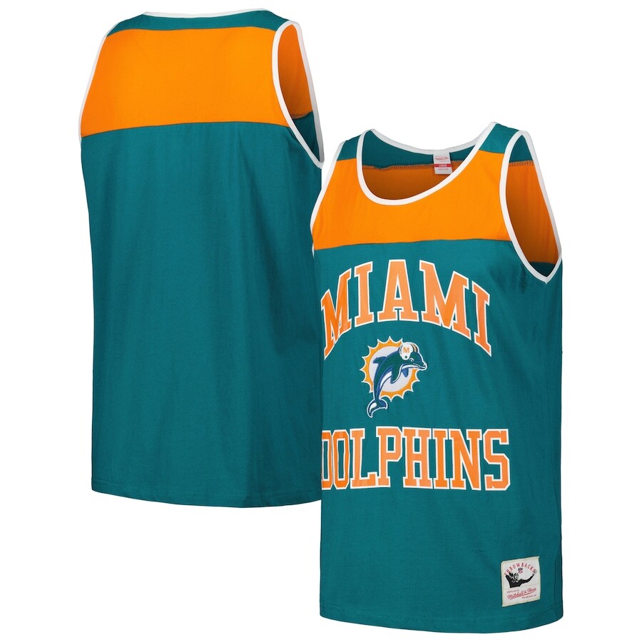 

Майка Mitchell & Ness Miami Dolphins, бирюзовый