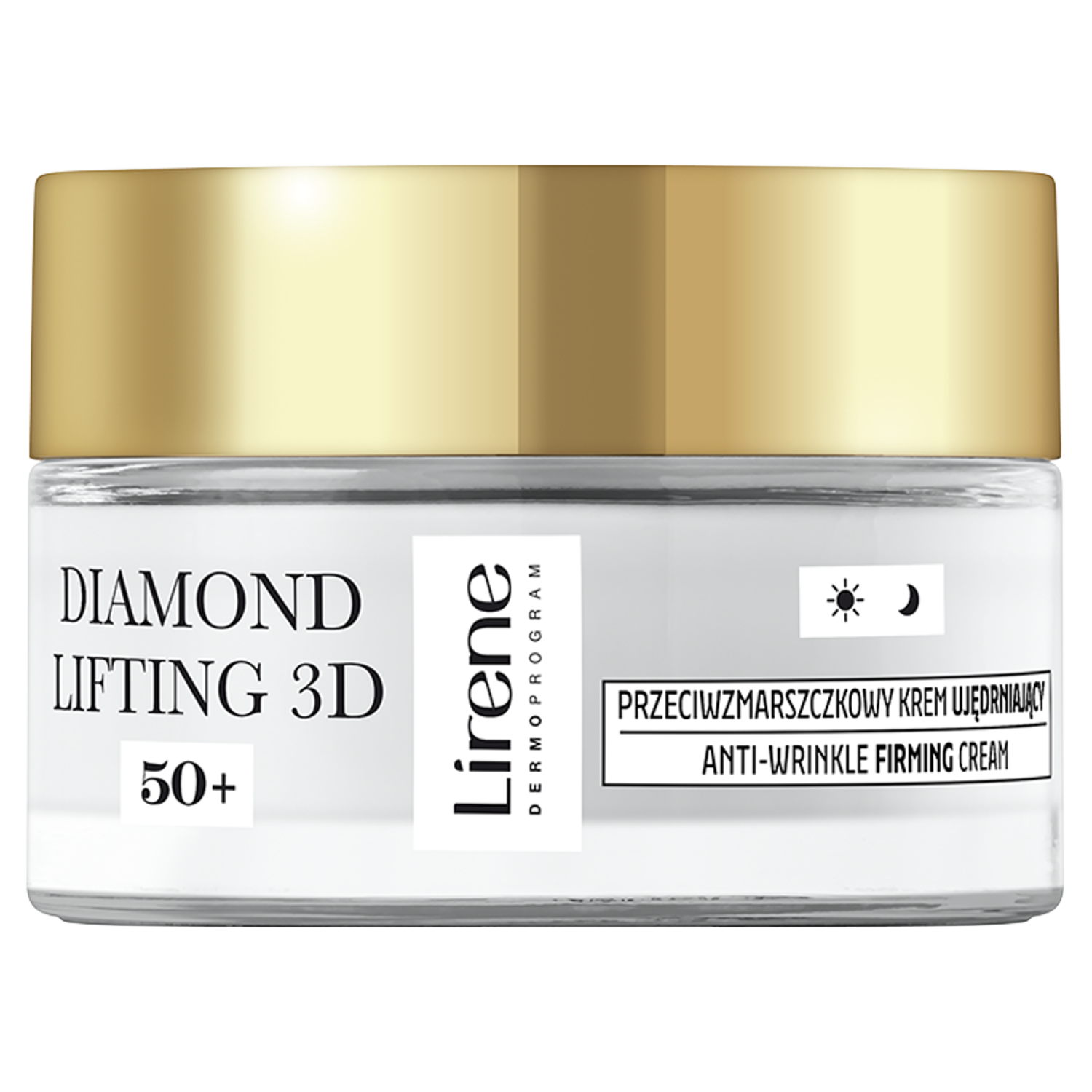 цена Укрепляющий крем для лица от морщин 50+ для дня и ночи Lirene Diamond Lifting 3D, 50 мл