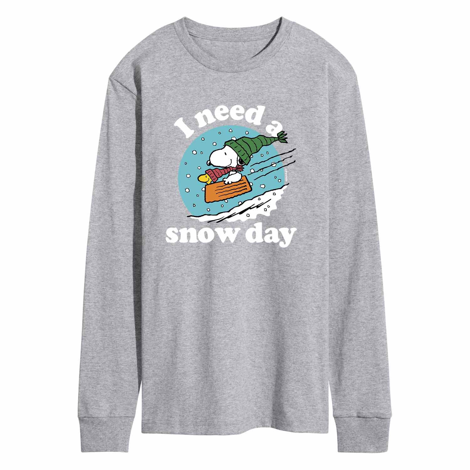Мужская футболка Peanuts Snow Day Licensed Character