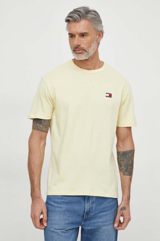 

Хлопковая футболка Tommy Jeans, желтый