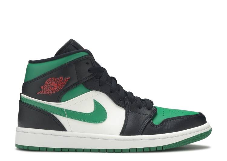 

Кроссовки AIR JORDAN 1 MID 'PINE GREEN', зеленый