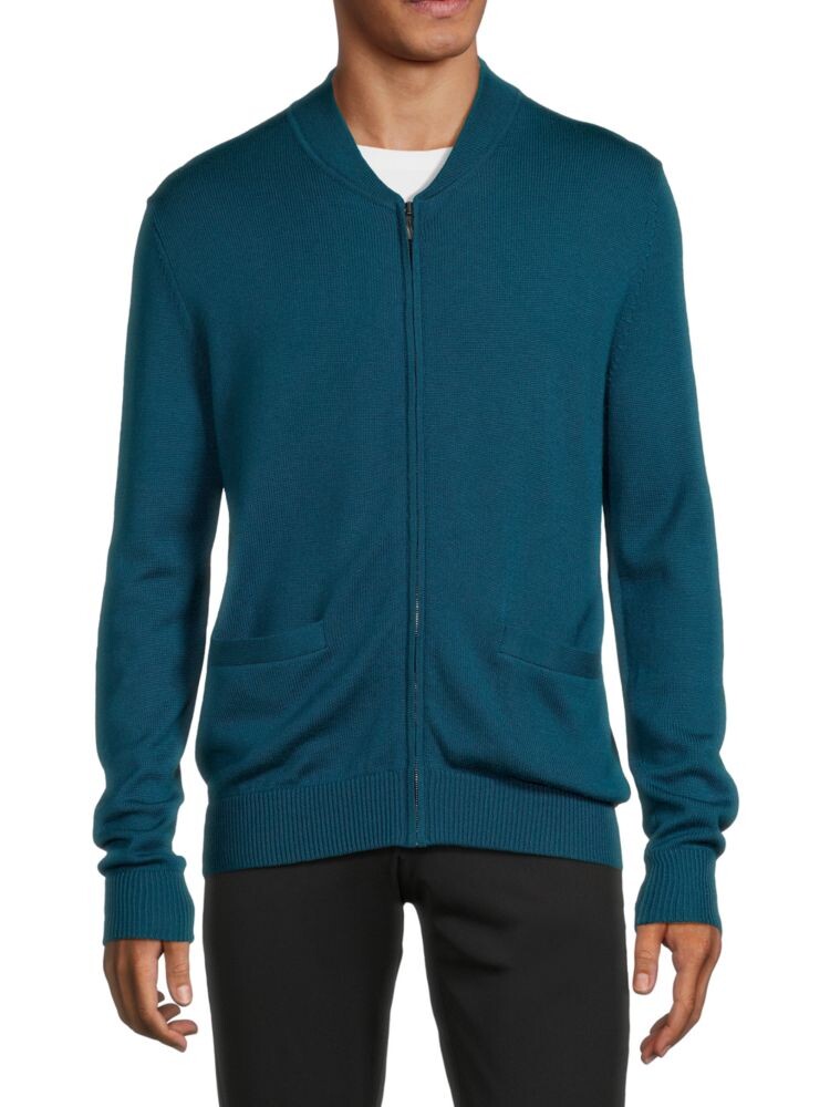 

Шерстяной свитер на молнии Sagaponack Greyson, цвет Storm Blue