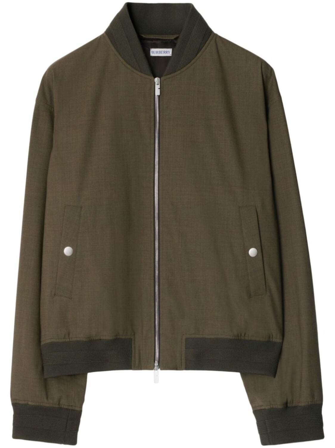

Burberry шерстяной бомбер, зеленый