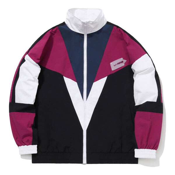 

Куртка cf series x dunhuang museum crossover colorblock stand collar свободная куртка Li-Ning, синий