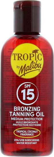 Масло для загара, SPF15, 100 мл Tropic By Malibu, Tanning Oil hawaiian tropic dark tanning масло для загара 236 мл