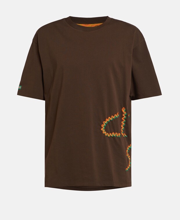 

Футболка органик Scotch & Soda, темно коричневый