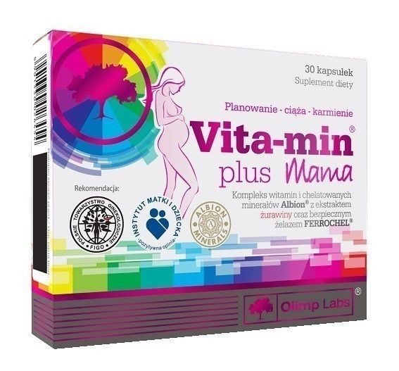 Olimp Vita-Min Plus Mama витамины для мам и беременных, 30 шт.
