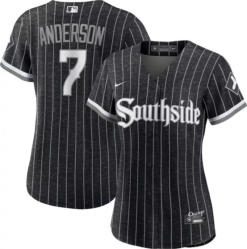 

Женская майка Nike Chicago White Sox Tim Anderson #7 2023 City Connect Cool Base