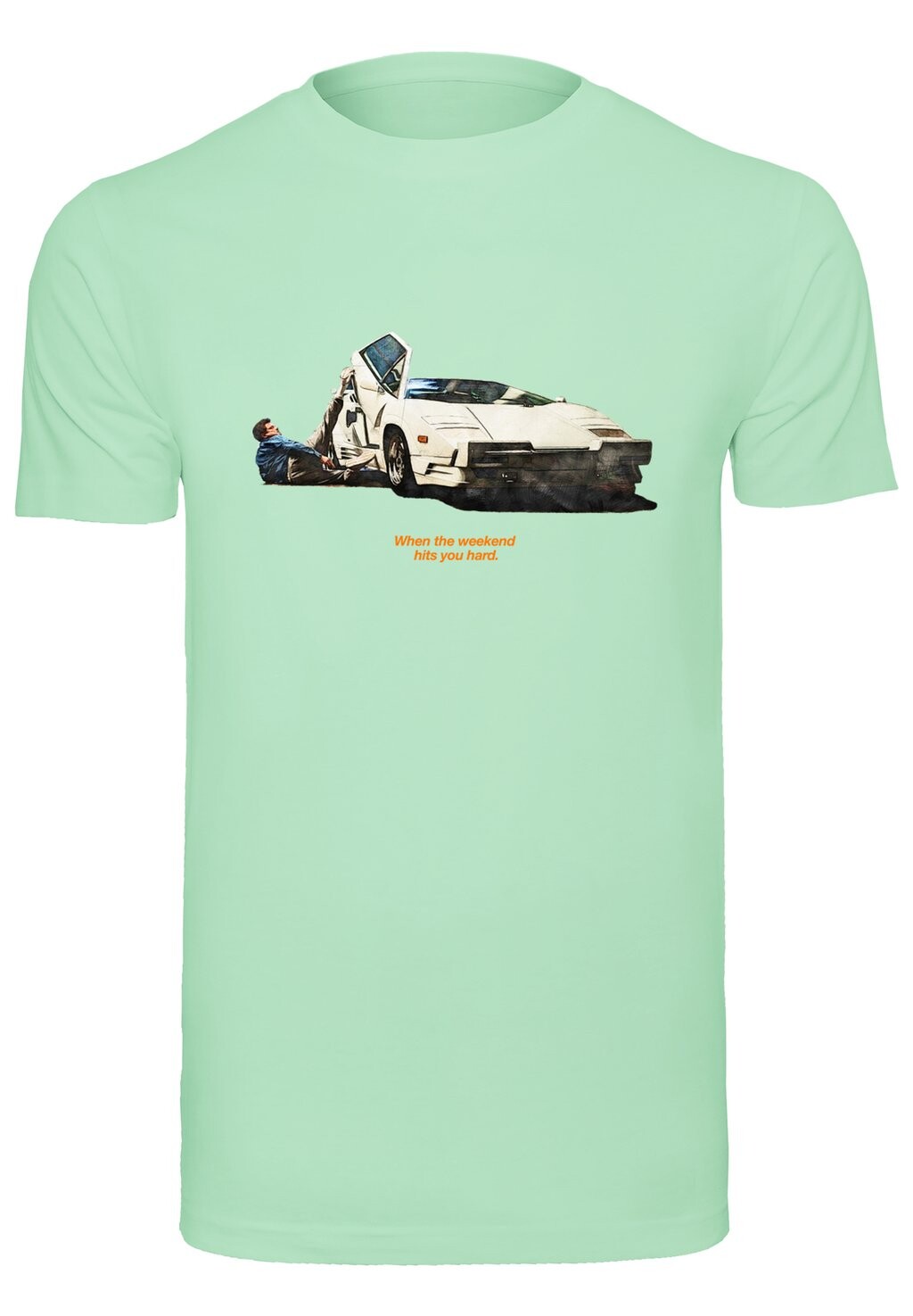 

Футболка с принтом Weekend Wolf Mister Tee, цвет neo mint