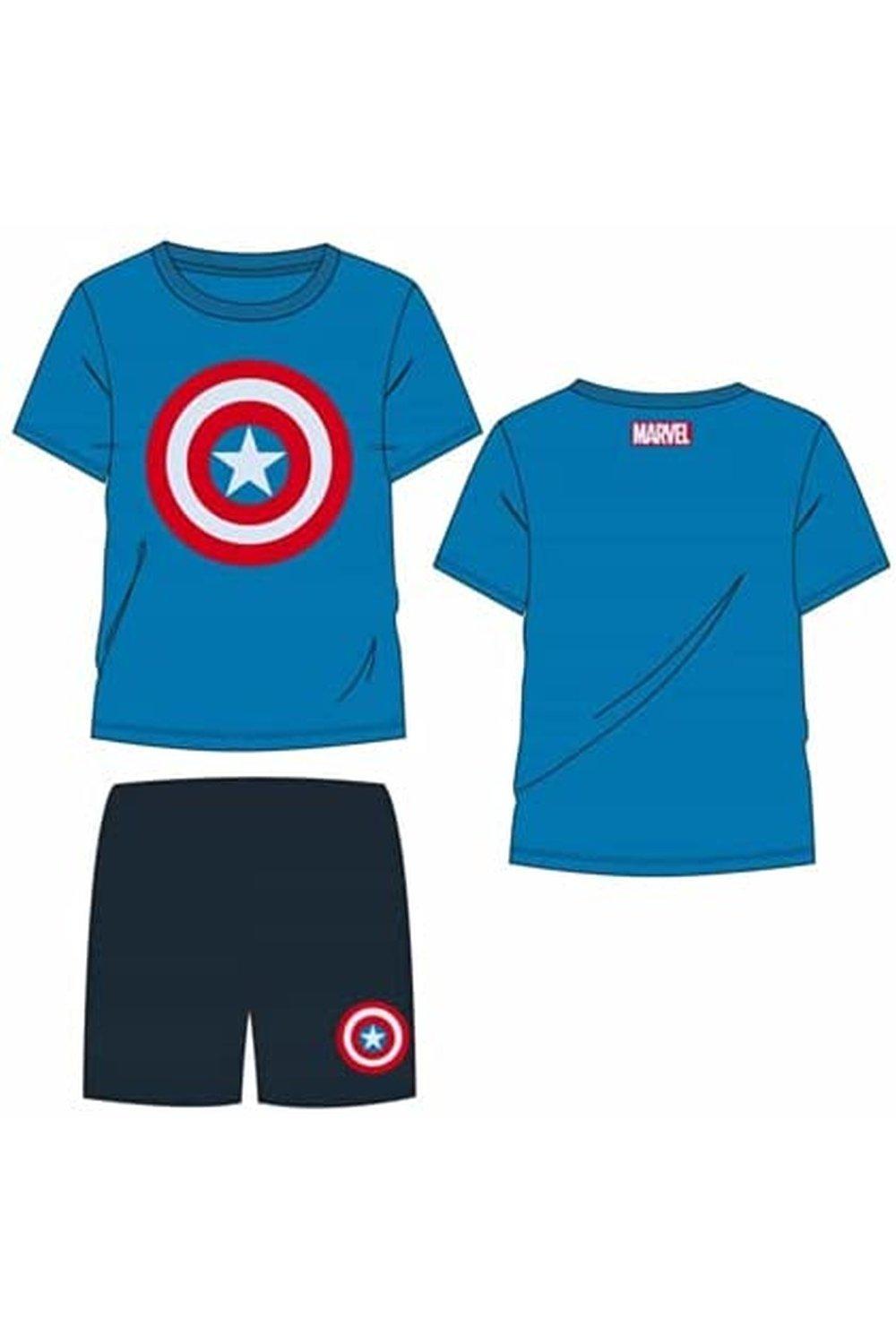 Пижамный комплект «Мстители: Капитан Америка» Marvel, мультиколор набор супергероев marvel