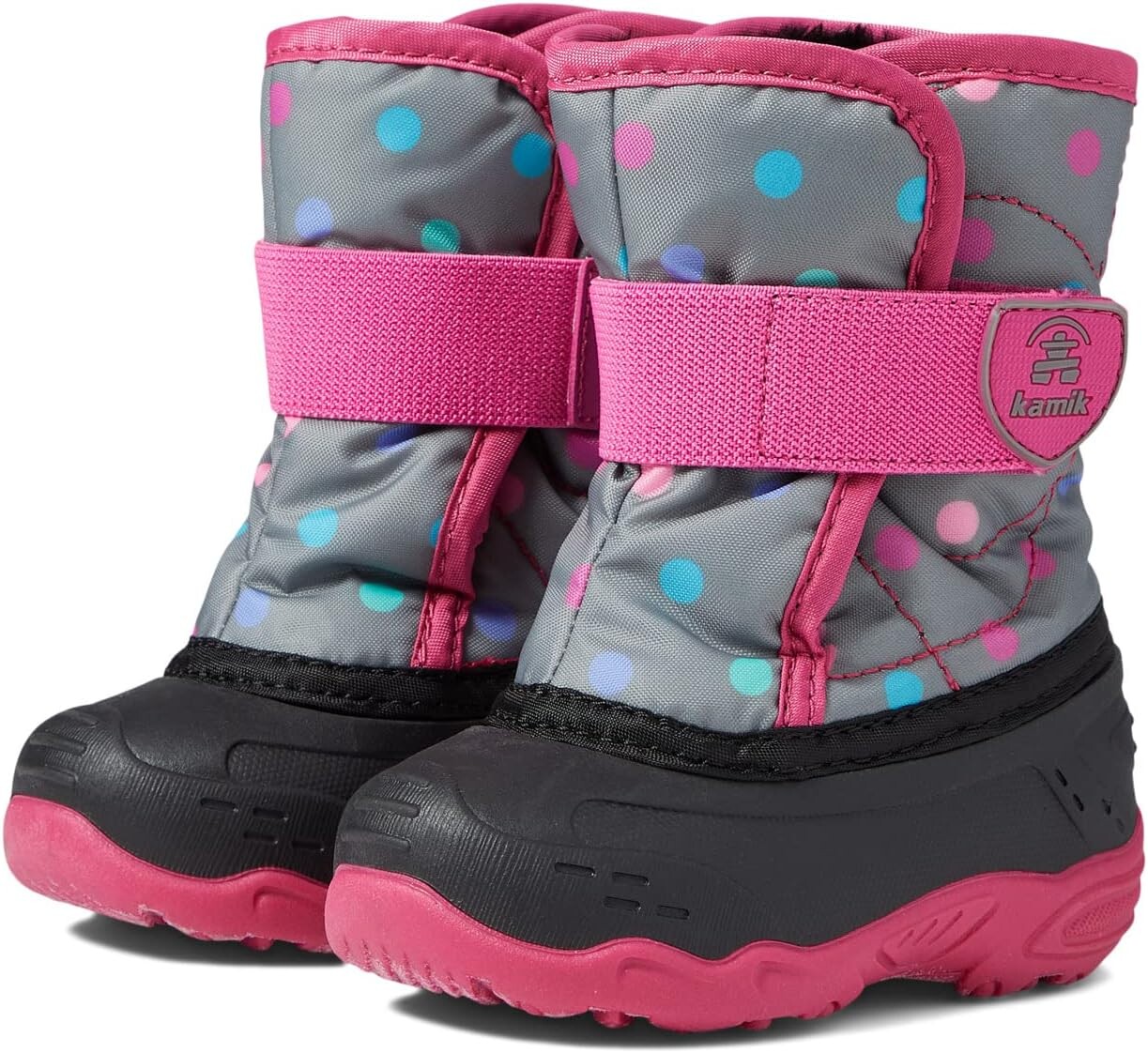 

Зимние ботинки Snowbug 6 Kamik, цвет Gray/Pink