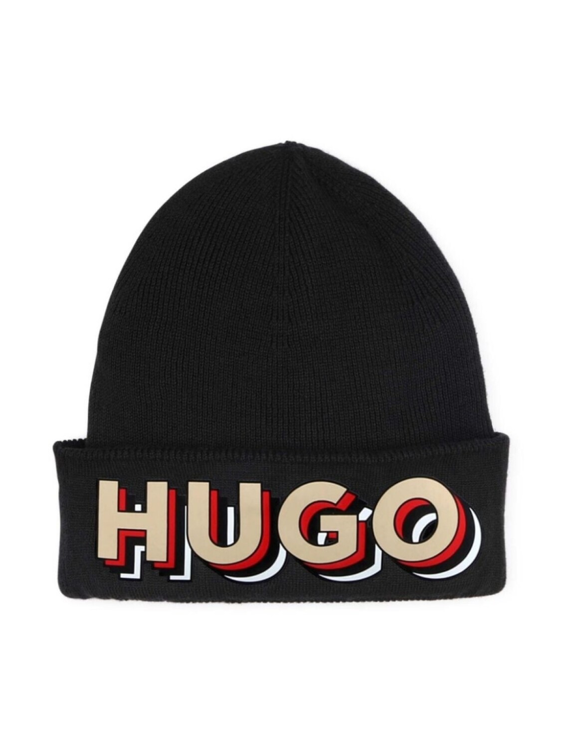 

HUGO KIDS шапка бини с логотипом, черный