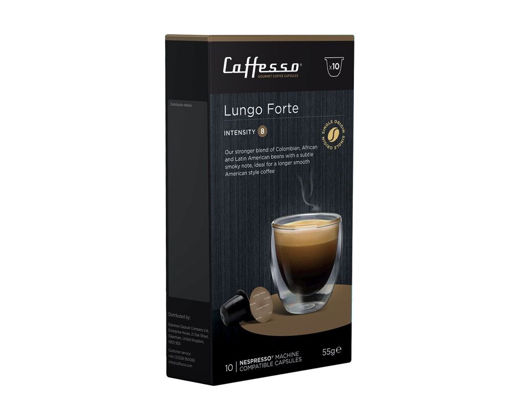 

Caffesso Lungo Forte 10 шт. - 100% совместимые капсулы для кофемашин Nespresso, DeLonghi и Krups
