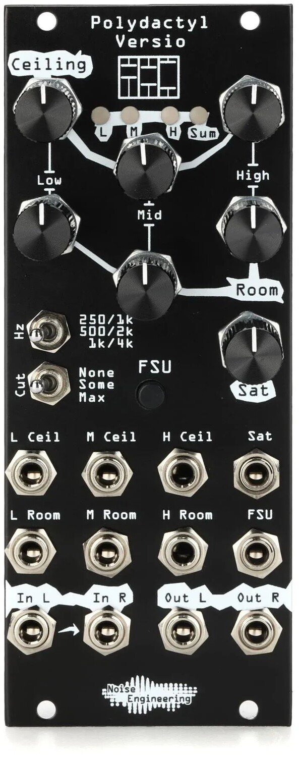 

Модуль шумотехники Polydactyl Versio Multiband Dynamic Processor Eurorack — черный