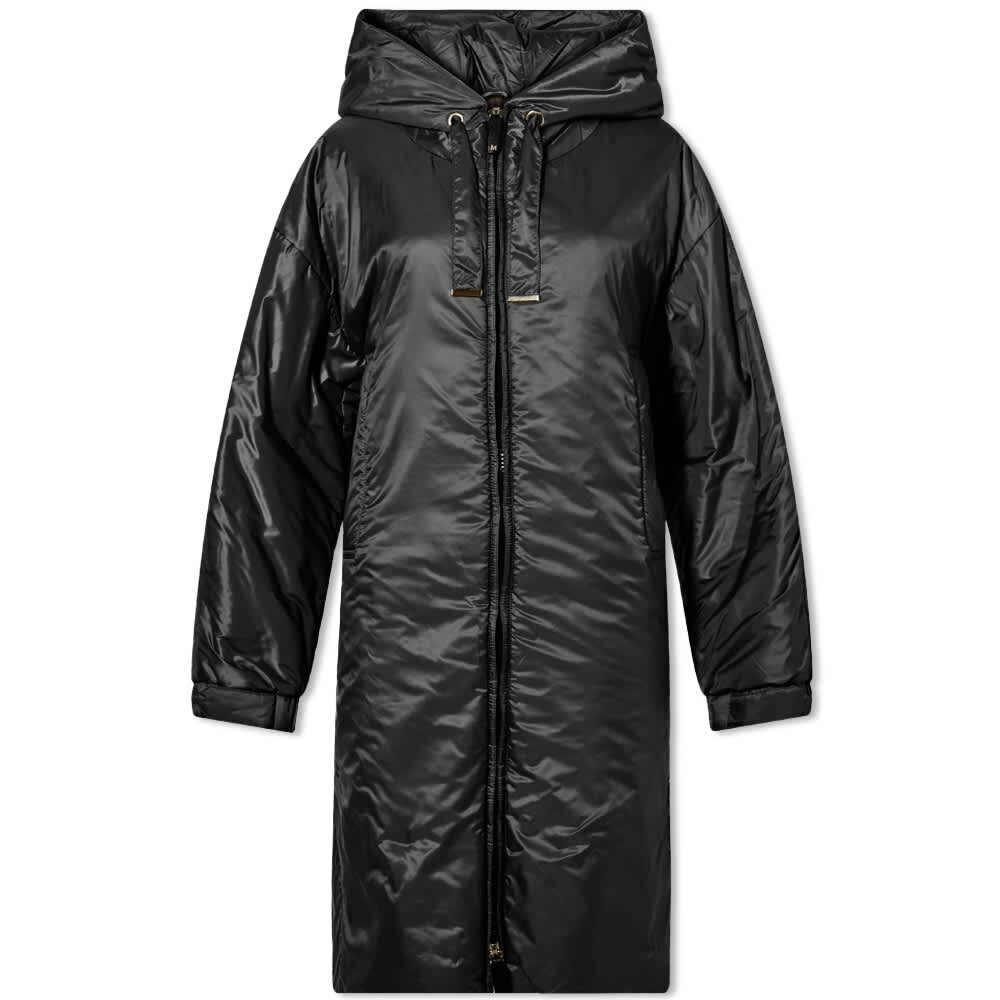 

Зеленое стеганое пальто Max Mara, черный