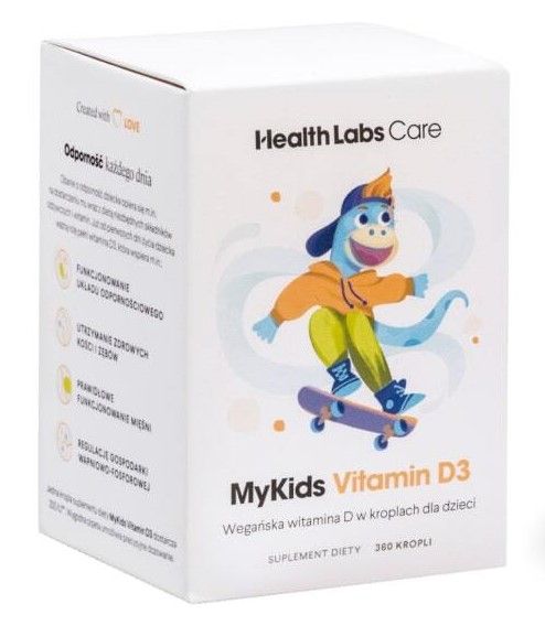 цена Витамин Д3 для детей HealthLabs MyKids Vitamin D3 Krople, 9.7 мл