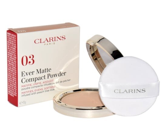 

Матовая компактная пудра, пудра, 03 Light Medium Clarins, Joli Ever
