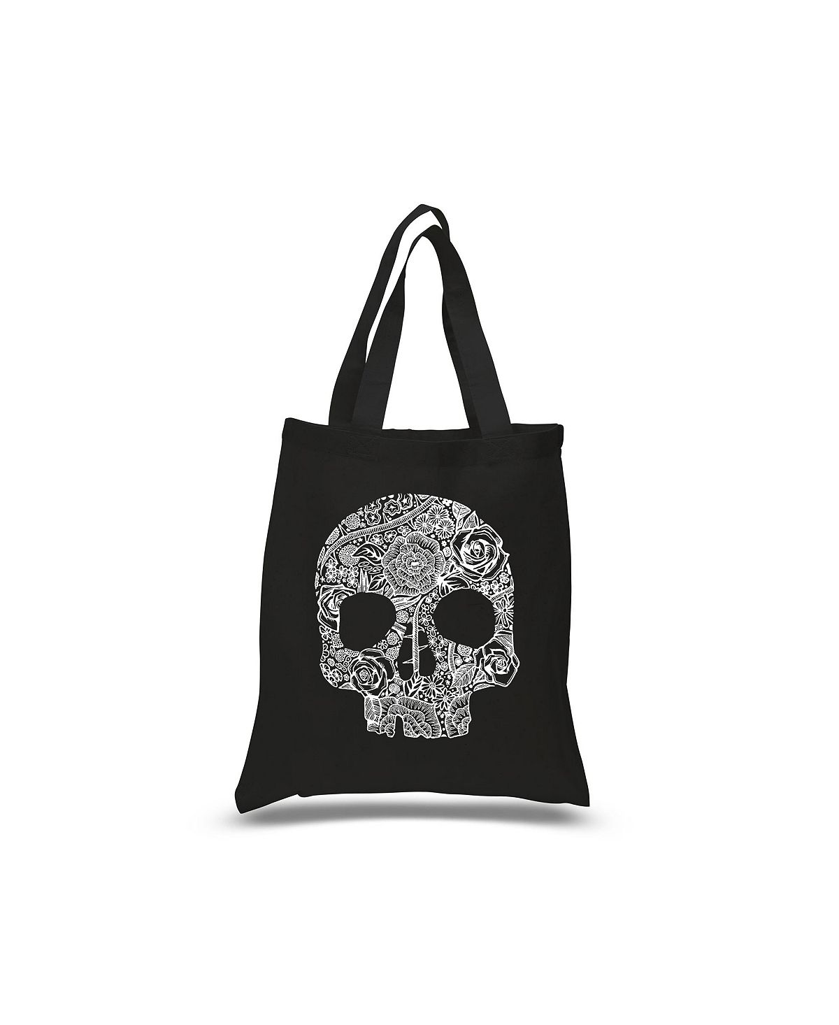 цена Цветочный череп — сумка Word Art LA Pop Art, черный