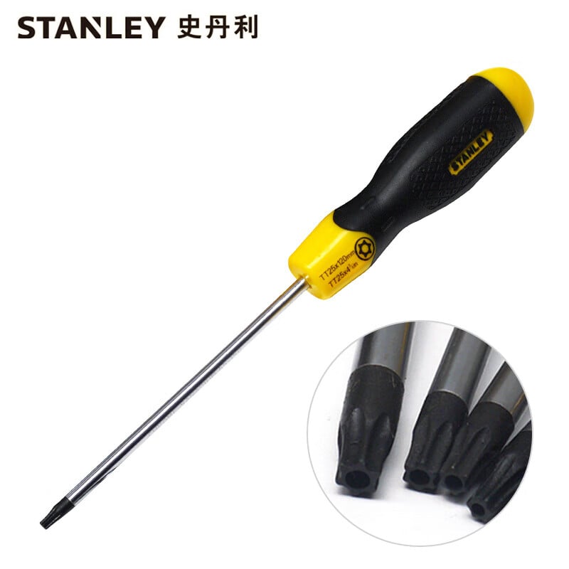 Stanley Отвертка в форме цветка со средним отверстием STANLEY с резиновой ручкой TT25x120 мм отвертка отвертка многофункциональный инструмент для ремонта 65-151-0-23 корпоративная настройка