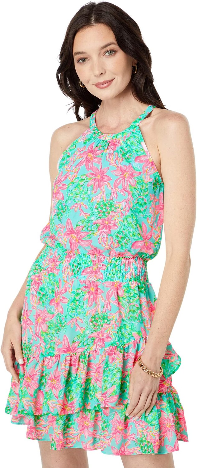 

Платье Памелин Lilly Pulitzer, цвет Surf Blue So Shellegant