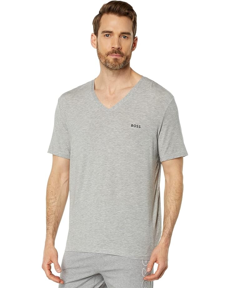 

Футболка BOSS Comfort V-Neck, серый