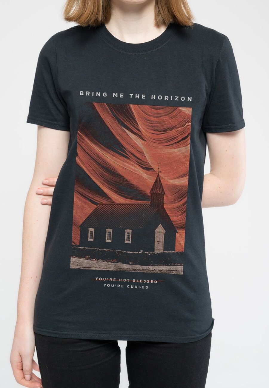 

Футболка с принтом BRING ME THE HORIZON YOUR CURSED Paradiso Clothing, черный