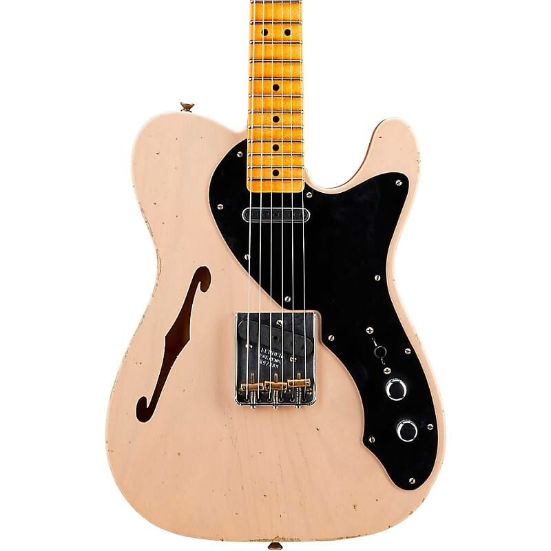 

Электрогитара Fender Custom Shop Thinline Loaded Relic Nocaster Electric Guitar Aged Dirty White Blonde