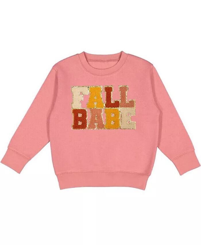 

Толстовка с нашивкой Little and Big Girls Fall Babe Sweet Wink, розовый