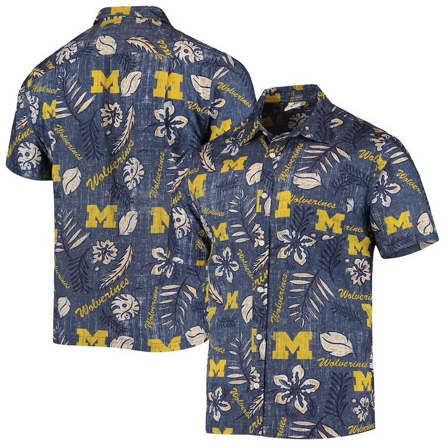 

Рубашка Wes & Willy Michigan Wolverines, нави
