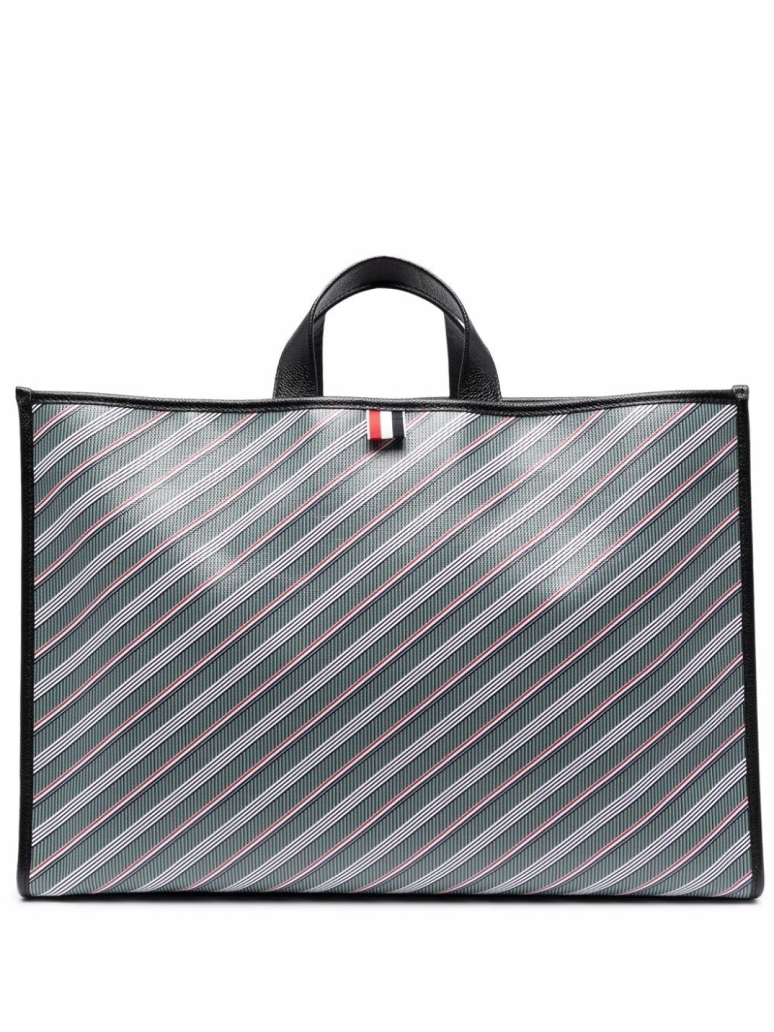 

Thom Browne сумка-тоут с монограммой, серый