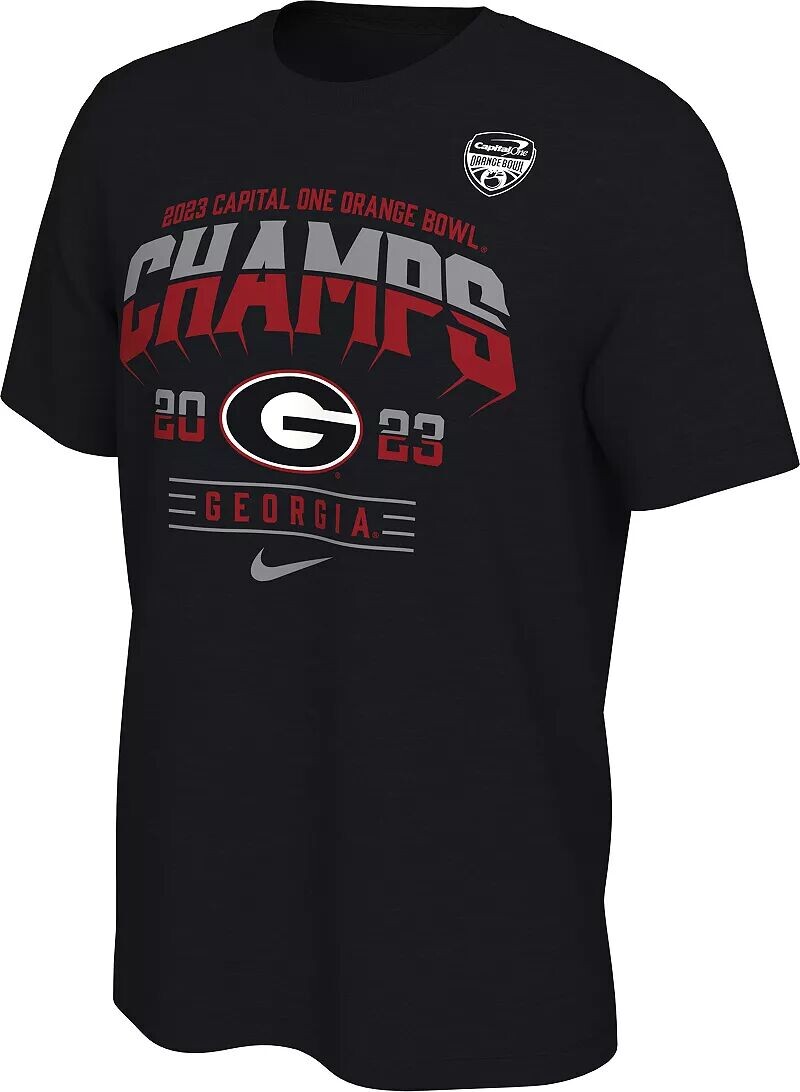 

Футболка Nike для взрослых 2023 Orange Bowl Champions Georgia Bulldogs в раздевалке