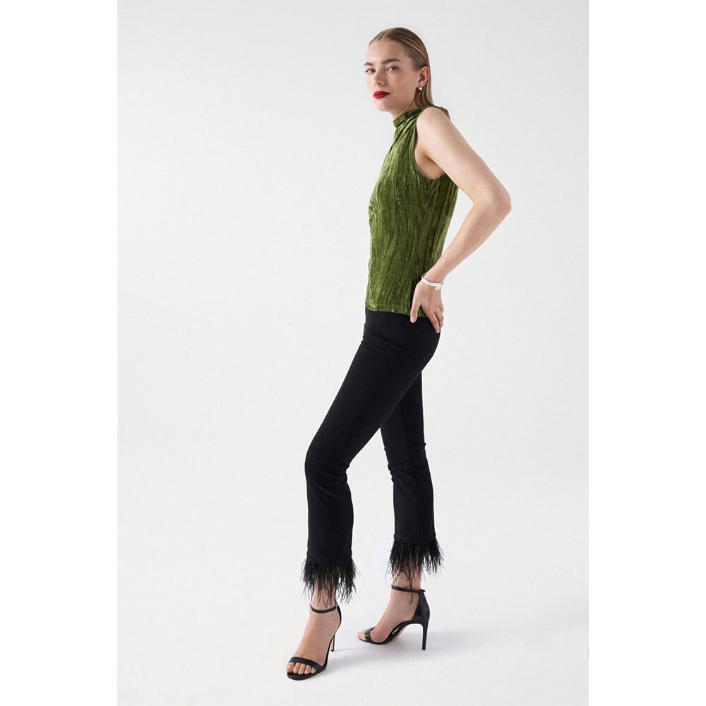 

Блуза Salsa Jeans High Neck, зеленый