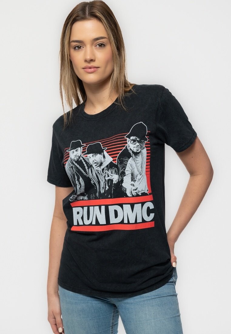 

Футболка с принтом RUN DMC Paradiso Clothing, черный