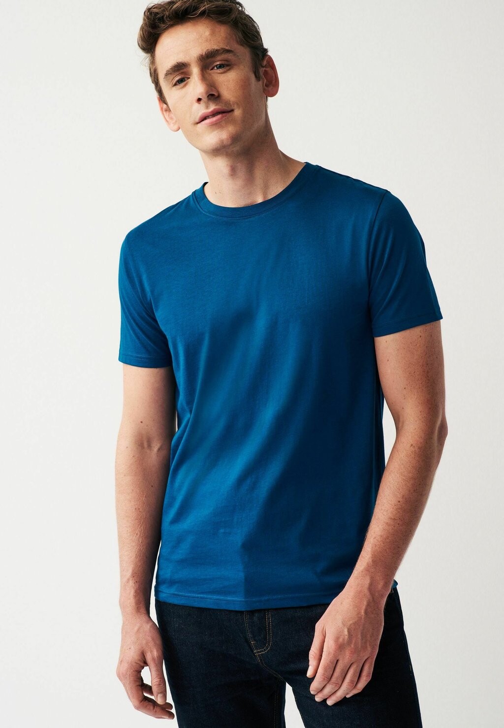 

базовая футболка Essential Crew Neck Regular Next, цвет teal blue