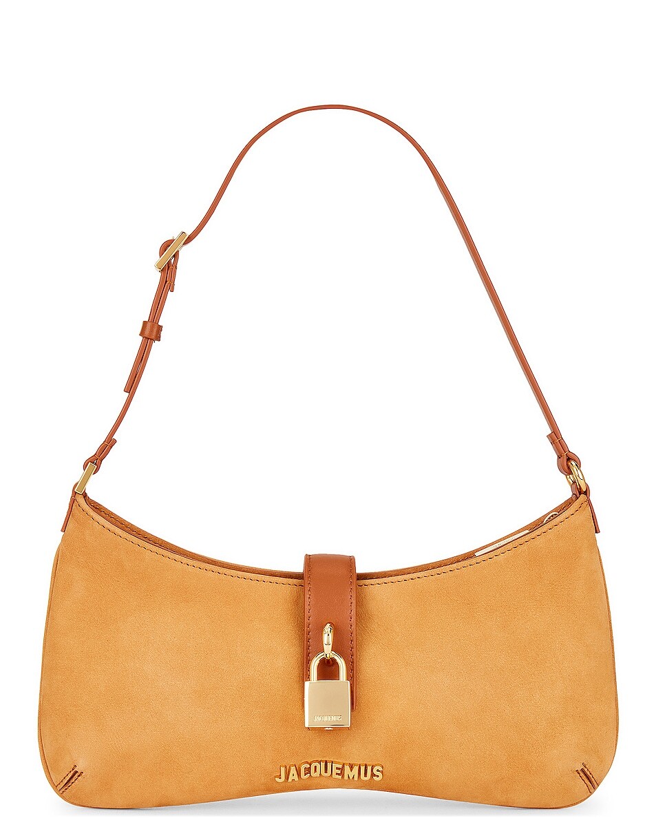 

Сумка-хобо Jacquemus Le Bisou Cadenas, цвет Dark Yellow