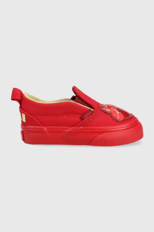 

Детские кроссовки Vans Slip-On V HARIBO HARB GOLD, красный