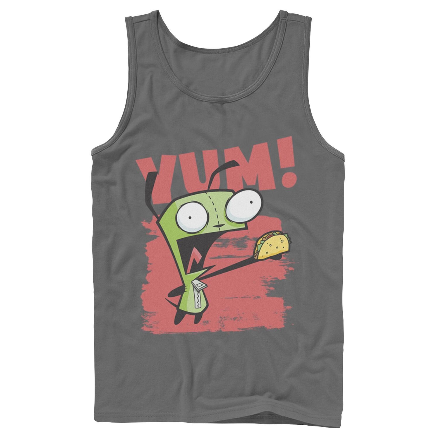 

Мужской сериал Nickelodeon Invader Zim Gir Screaming Yum! Майка с графическим рисунком Taco Portrait