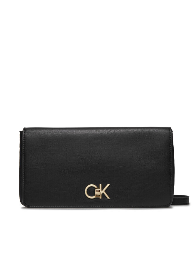 

Наплечная сумка Re-Lock Double Gusette Calvin Klein, черный