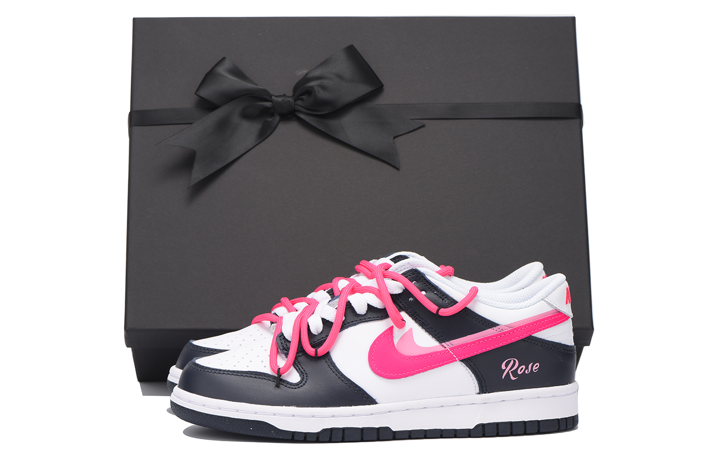 

Кроссовки Nike Dunk Skateboarding Shoes Women's Low-top Pink, фуксия