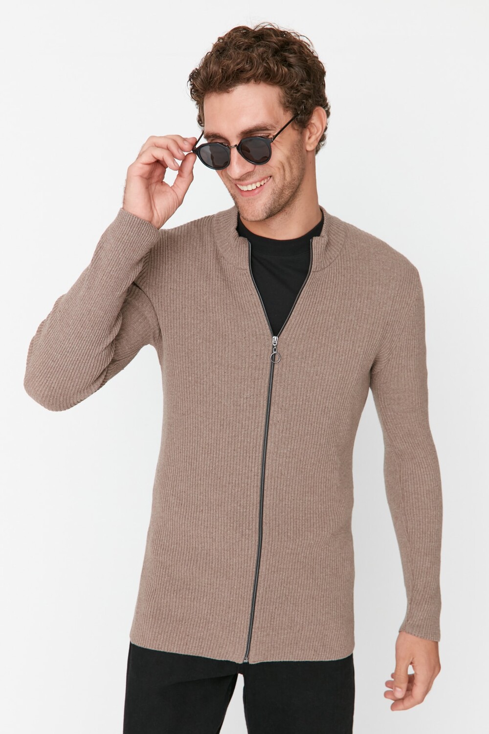 

Кардиган TRENDYOL MAN, коричневый